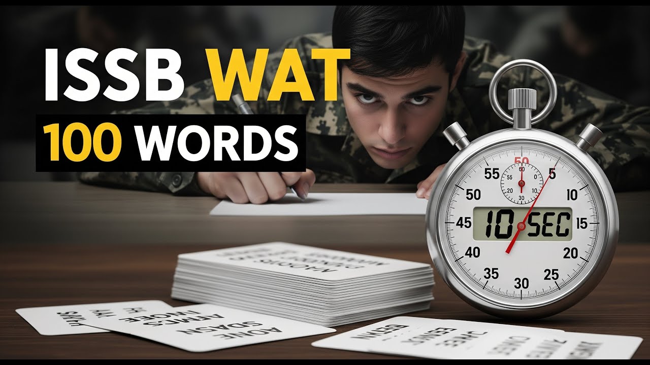 ISSB WAT Challenge: 100 Words, 10 Seconds Per Word – Are You Ready?