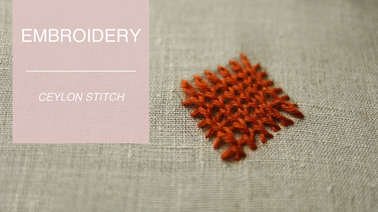 Ceylon embroidery stitch