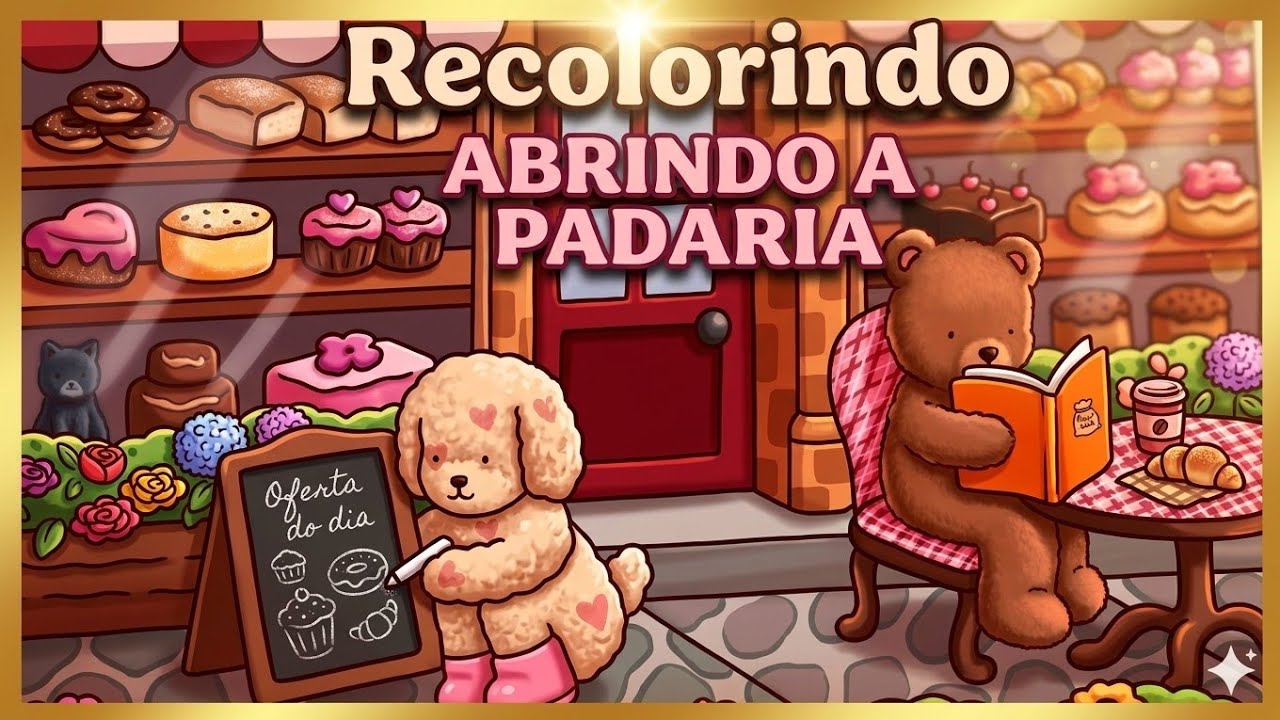 🍞🥖Recolorindo Bobbie Goods, do Dia para a Noite, Abrindo a Padaria.