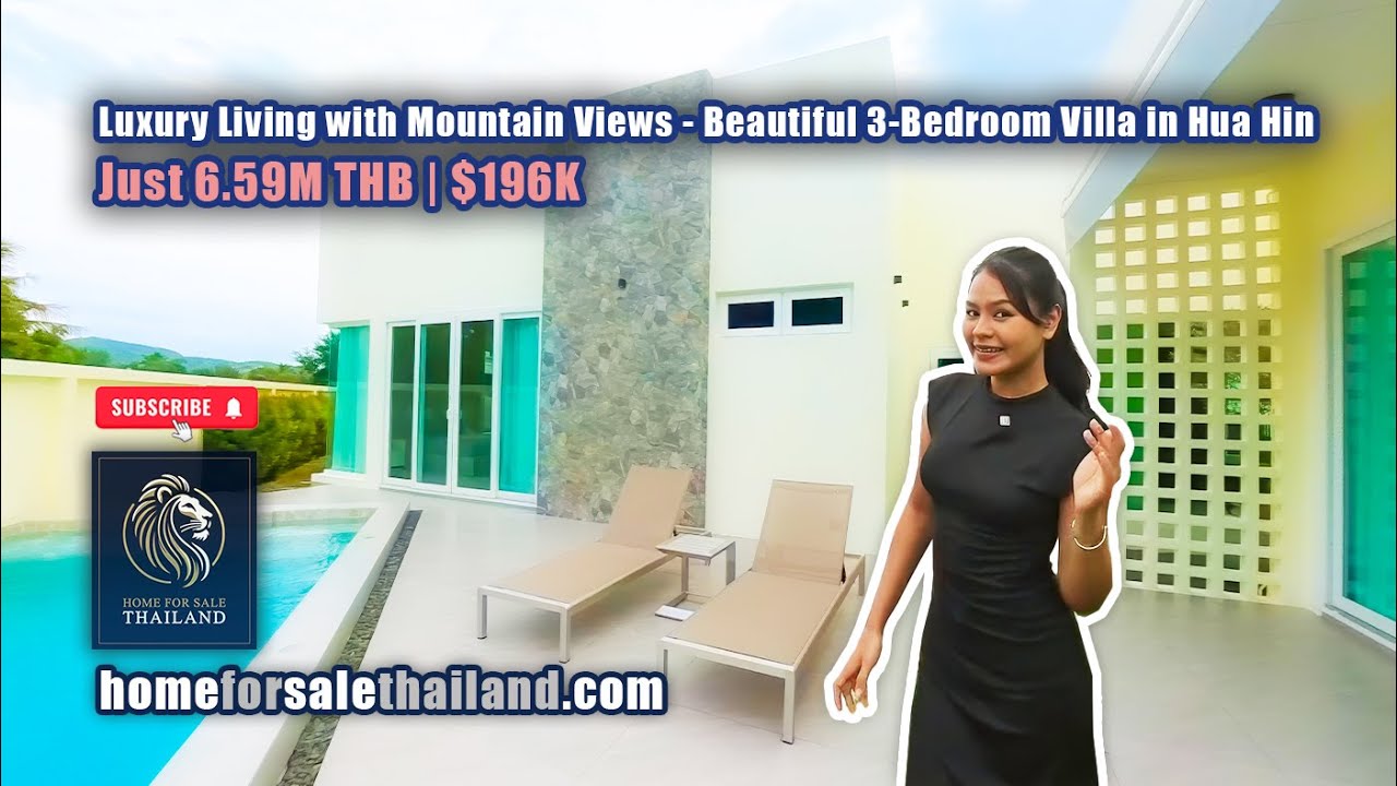 Mountain-View Home in Hua Hin 🏞️ | 3-Bedroom Villa with Pool & Ready to Move In – 6.59M THB | $196K