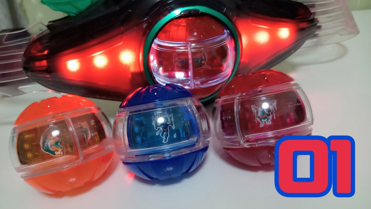 青と赤　DXライダーカプセムシングルボックス01開封【仮面ライダーゼッツ】