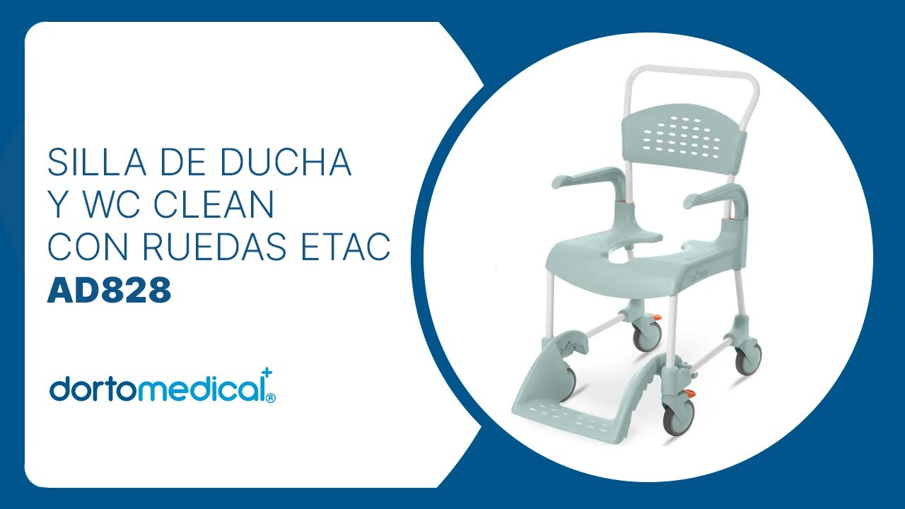 Silla de Ducha y wc CLEAN con Ruedas Etac | Dortomedical