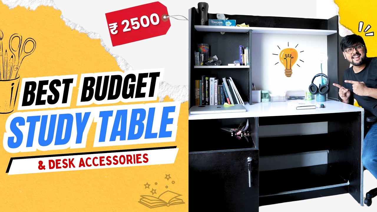 🔥 Best Budget Table for Students! 🏡 DIY & Affordable Setup Accessories 🎓🛠️StudentYard