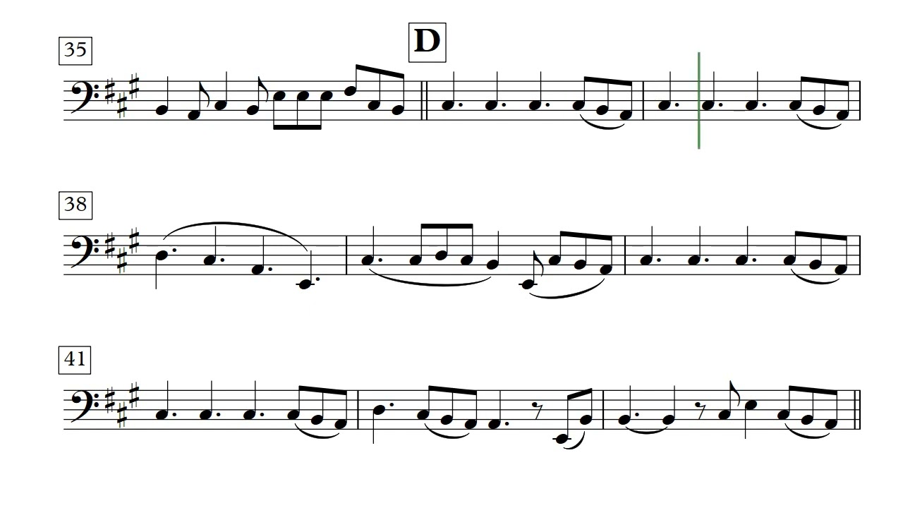 Perfect | Ed Sheeran | - Double Bass (Sheet Music)