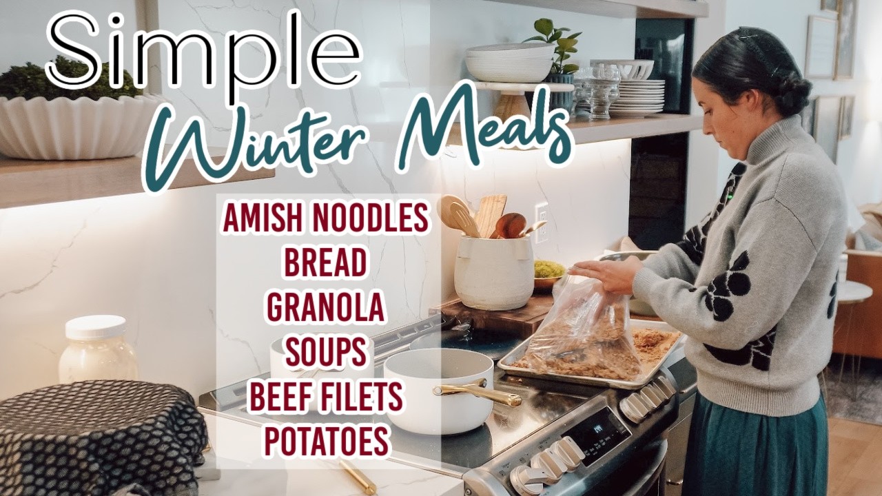 Cooking and Baking for my family of 6 | Winter Meal Ideas