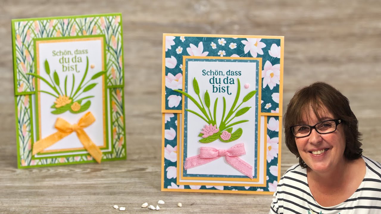 Fun Fold Card Schöner Seerosenteich・Einfach und schnell zu basteln ・ Stampin’ Up!