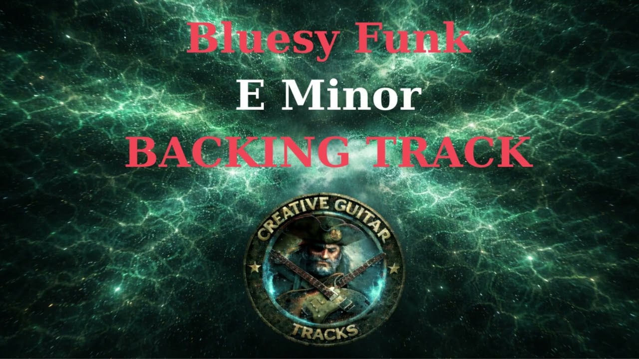 Bluesy Funk Backing Track E minor | For Guitar Practice | 128 BPM