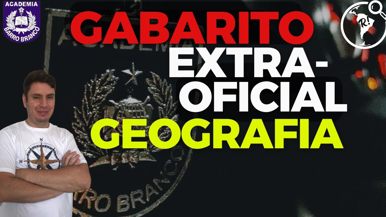 Gabarito Extraoficial Prova Barro Branco 2025 - GEOGRAFIA APMBB 2025