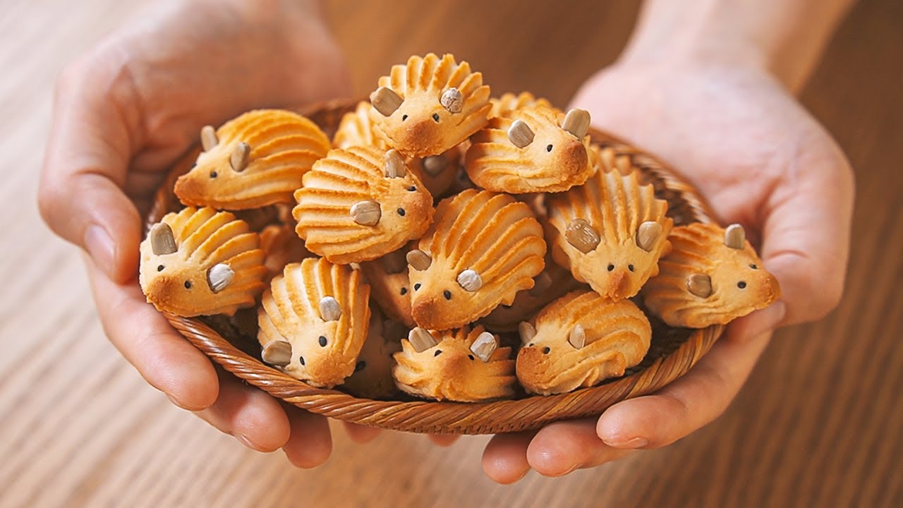 이런 건 처음 볼걸요? 고슴도치 상투과자 만들기 🦔 / Hedgehog bean paste cookies