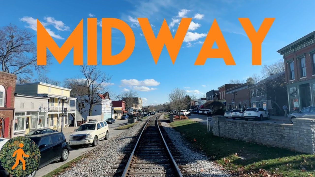 Мидуэй, Кентукки — живая прогулка по парку и историческому центру города