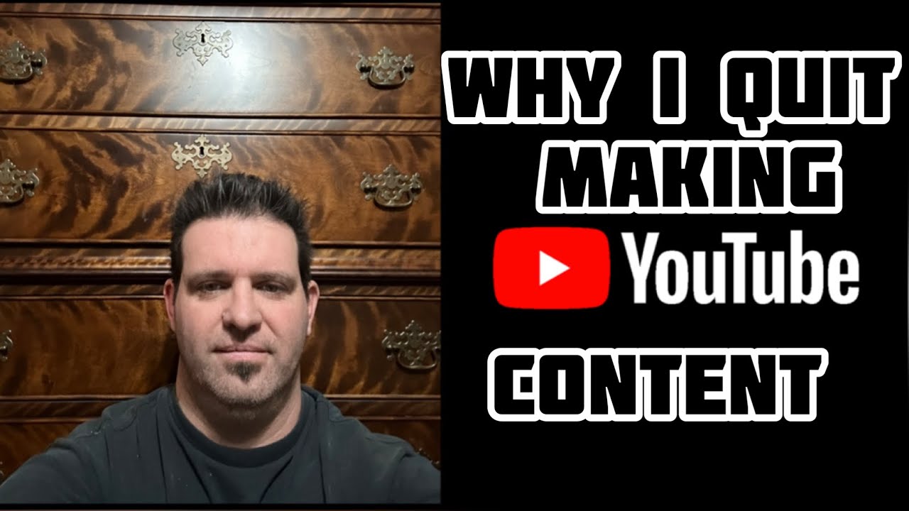 Why I quit creating YouTube content!!