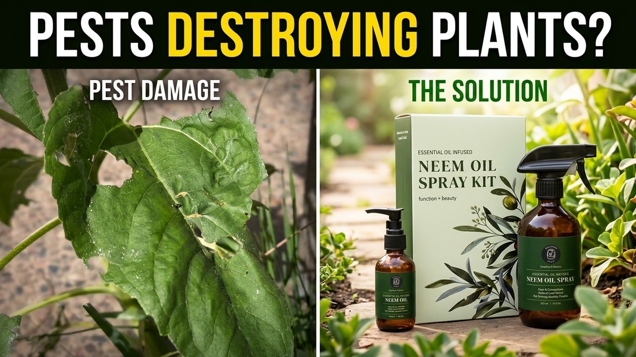Garden Pests Destroying Your Plants? Try Neem Oil | The Green Alcove Neem Oil Spray Review