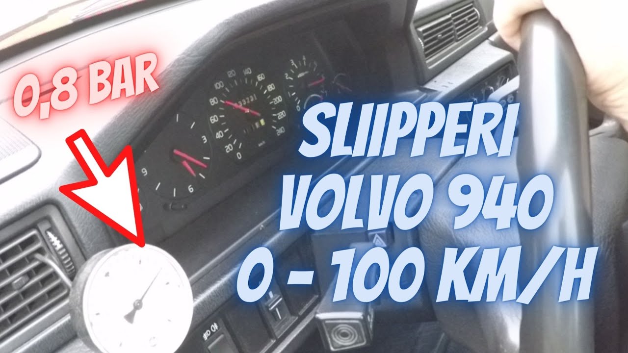 0 - 100 km/h sliipperi Volvolla | Volvo 940 turbo | b230 ft |