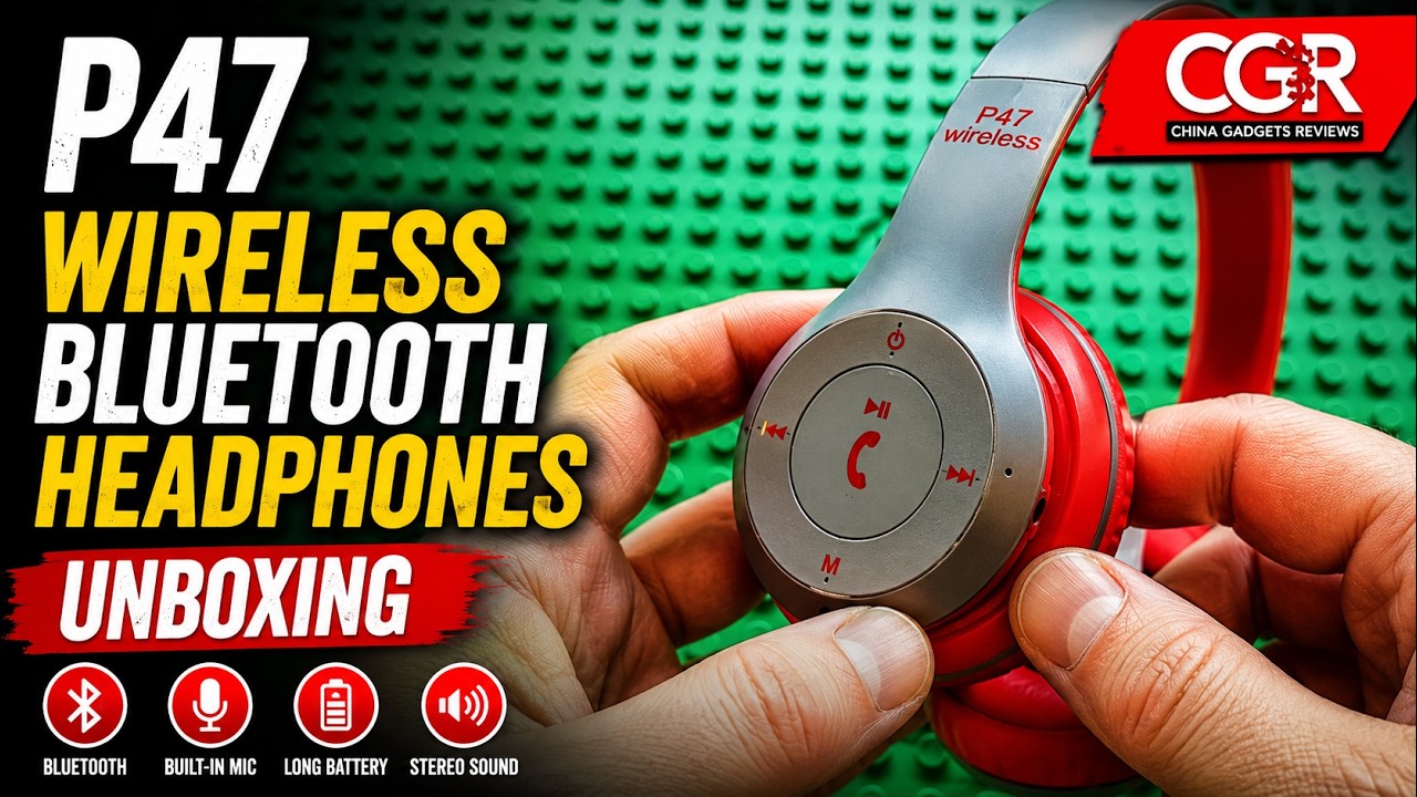Unboxing P47 Wireless Bluetooth Headphones
