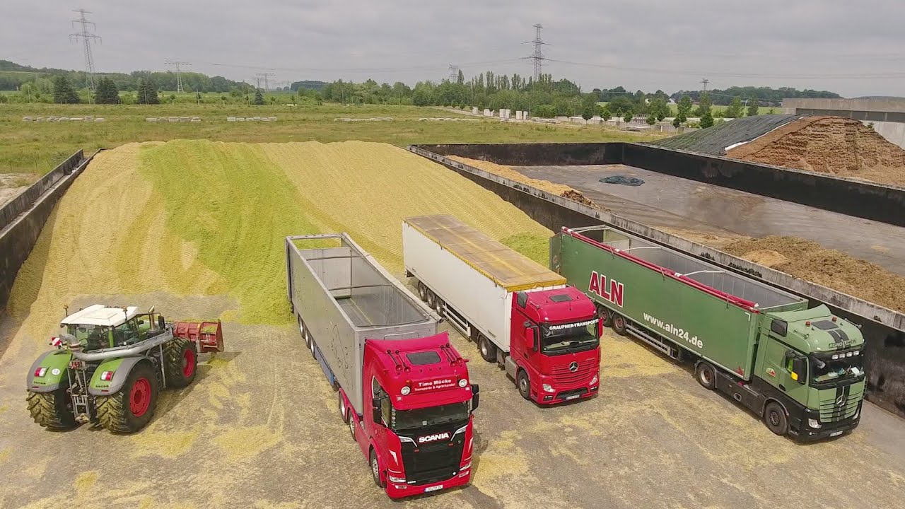 DAS NENNT MAN AUSSICHT! LU Timo Mücke Siliert 10.000T Frischmasse auf einer XXL Biogasanlage 2021