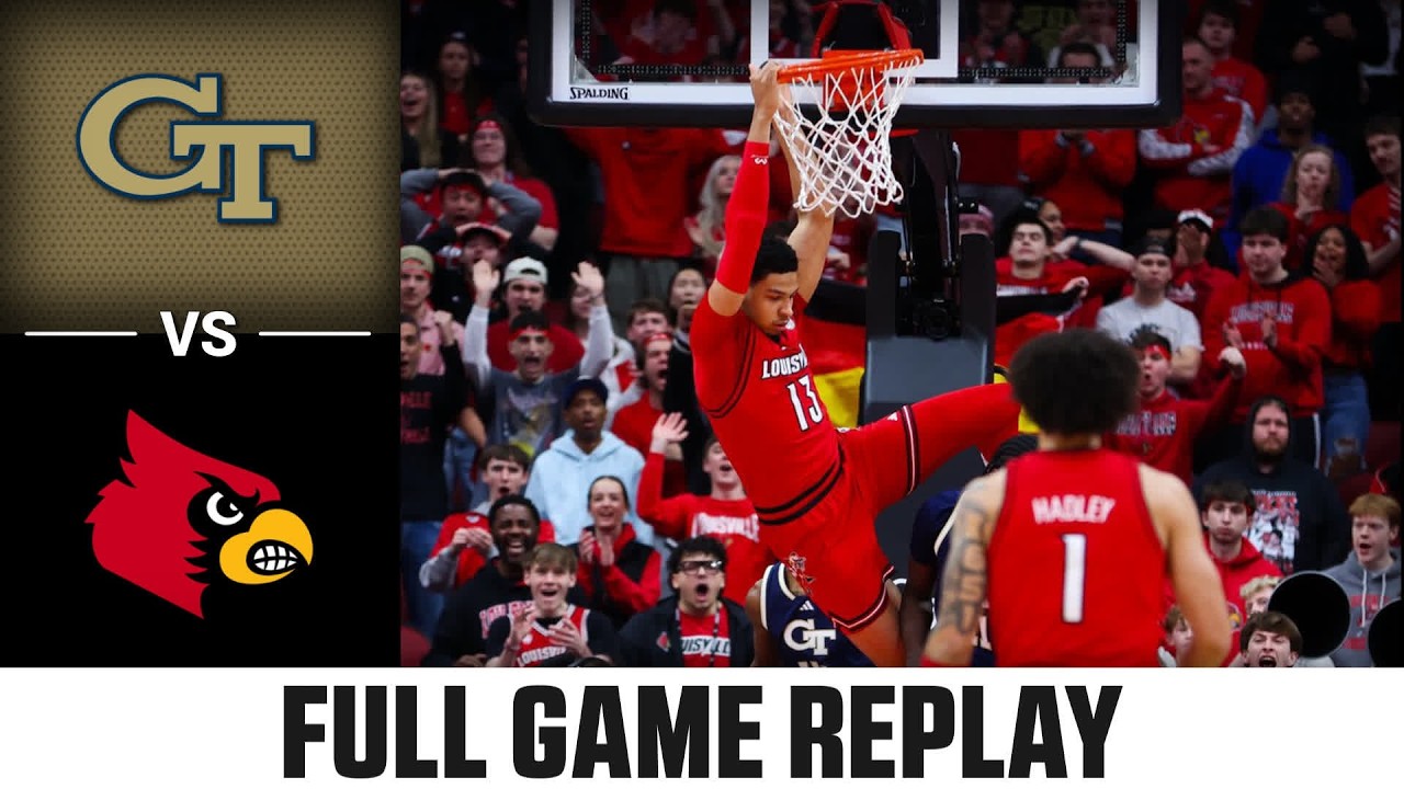 Georgia Tech vs. Louisville Full Game Replay | 2025-26 ACC Men's Basketball
