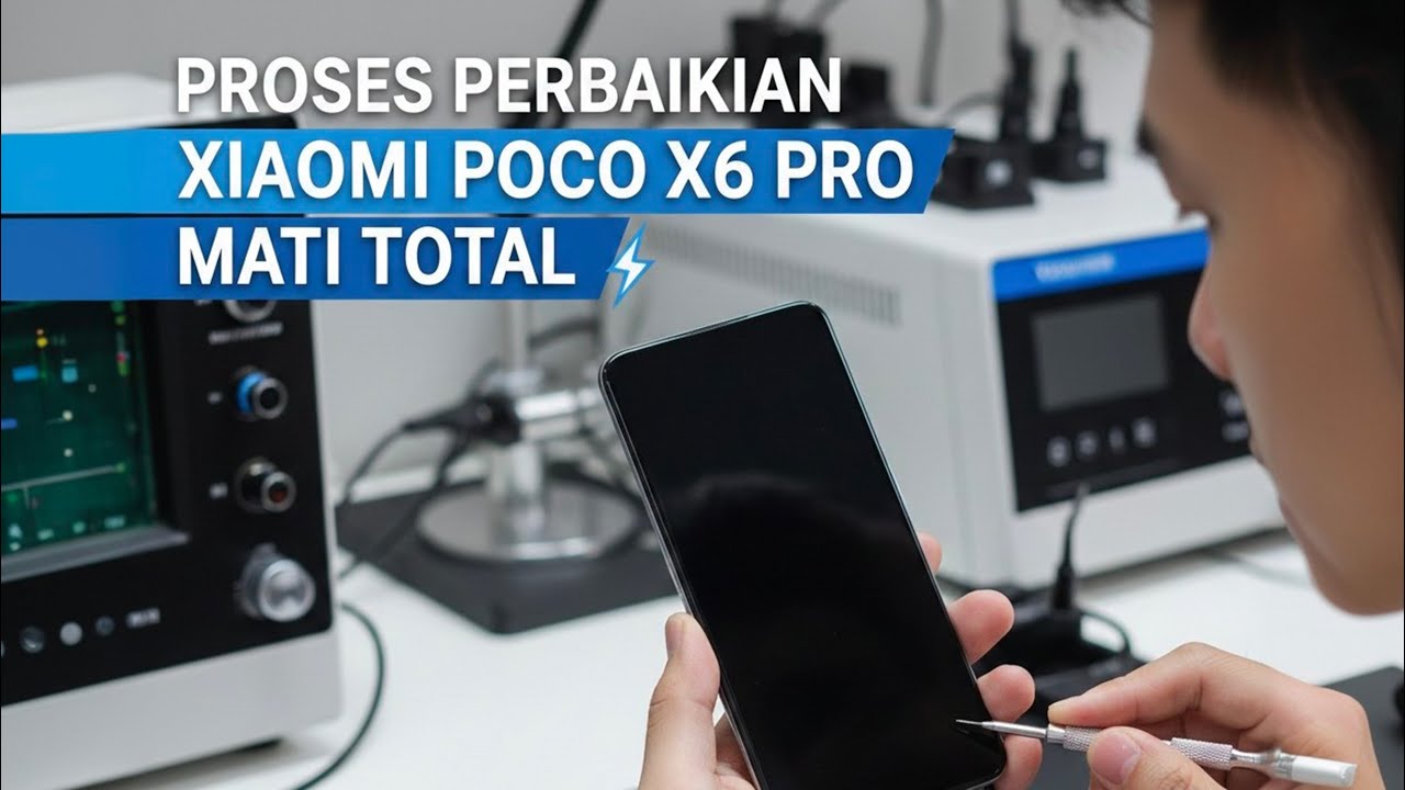 Proses Perbaikan HP Xiaomi Poco X6 PRO Mati Total