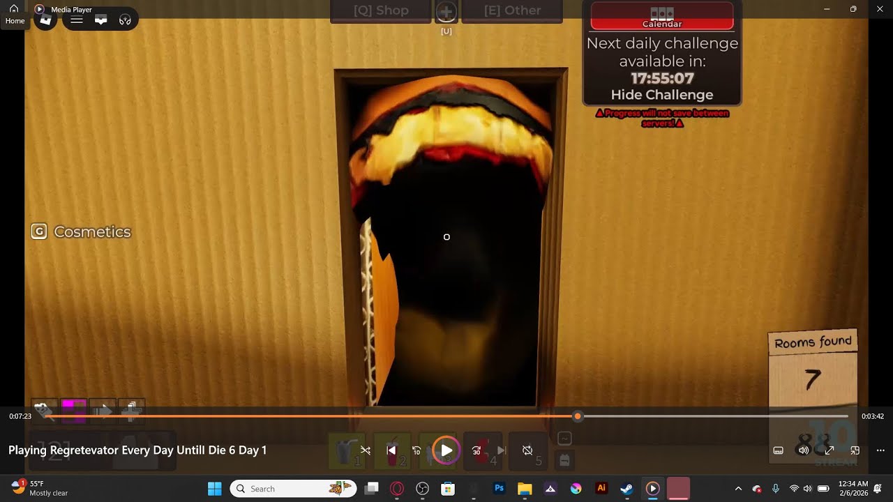 Playing Regretevator Every Day Until I Die - Day 1