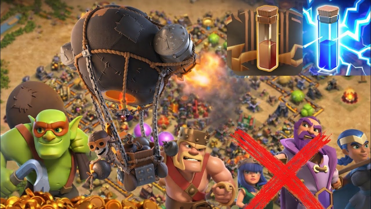 FARMING SIN REYES A GLOBOS Y DUENDES - Clash Of Clans