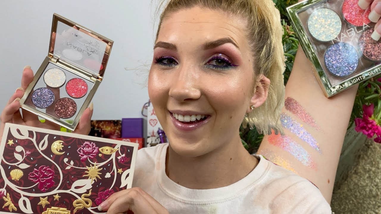 Nabla Miami Lights Glitter Palette Swatches & Review