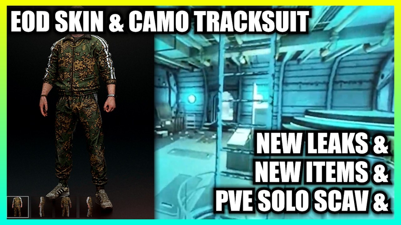 EOD Skin & Camo Tracksuit Today, Scav solo in PvE Zone / All New items & Fixes & More