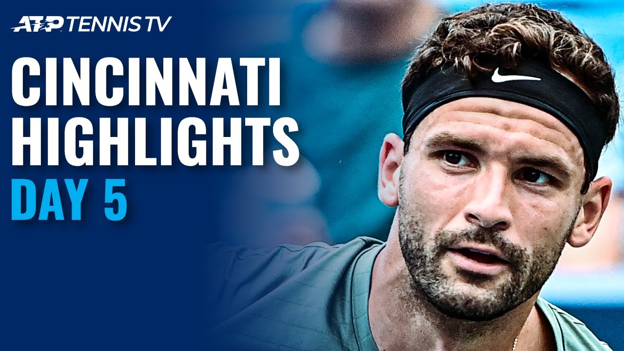 Medvedev Battles Dimitrov; Tsitsipas, Rublev, Berrettini Feature | Cincinnati 2021 Highlights Day 5