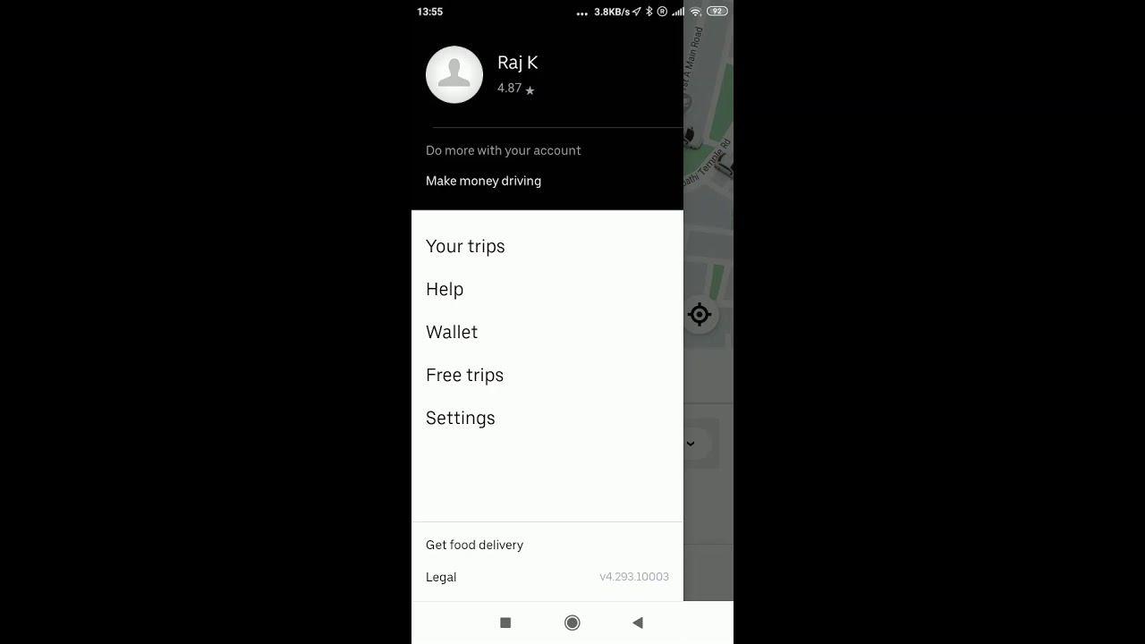 How to remove Credit Card on Uber app?