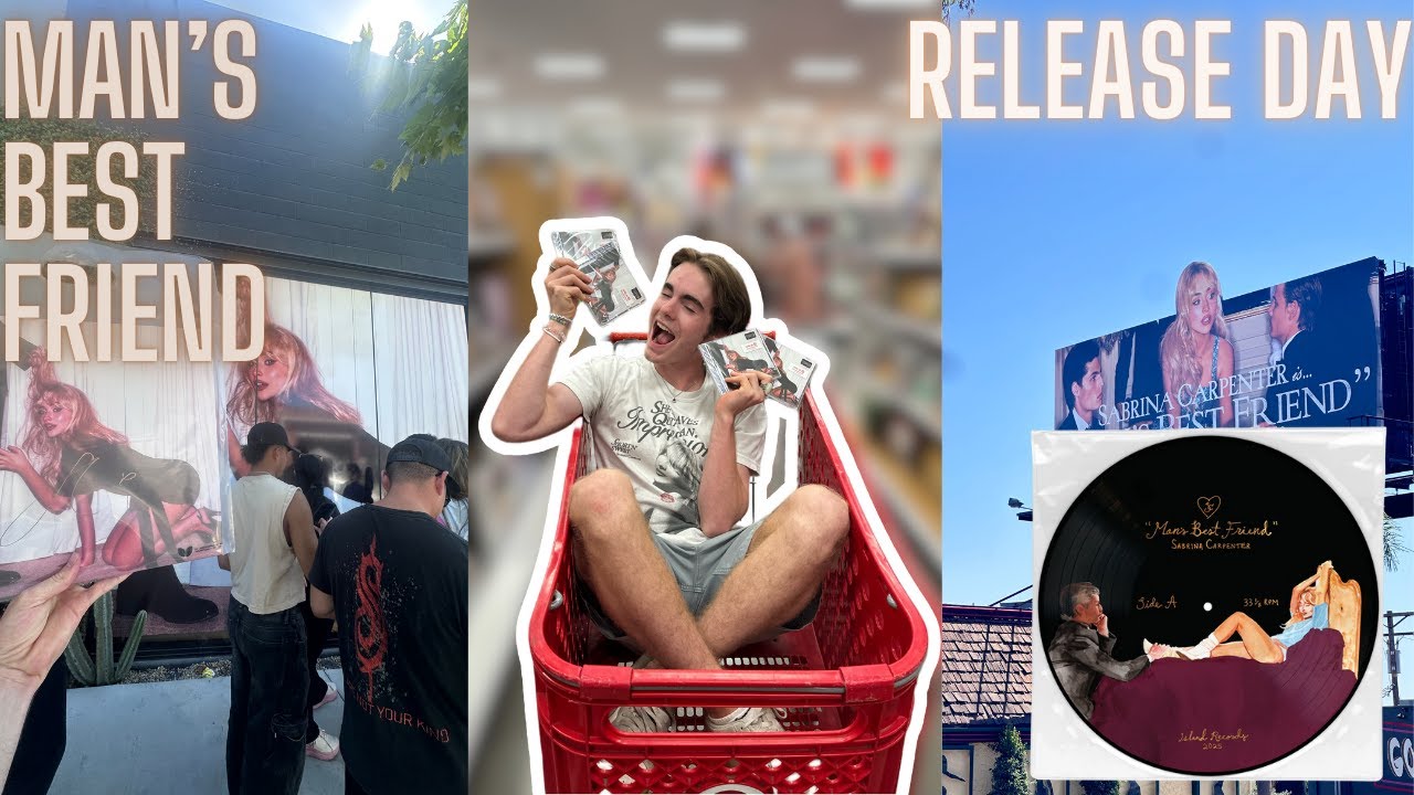 MAN'S BEST FRIEND BY SABRINA CARPENTER RELEASE DAY VLOG