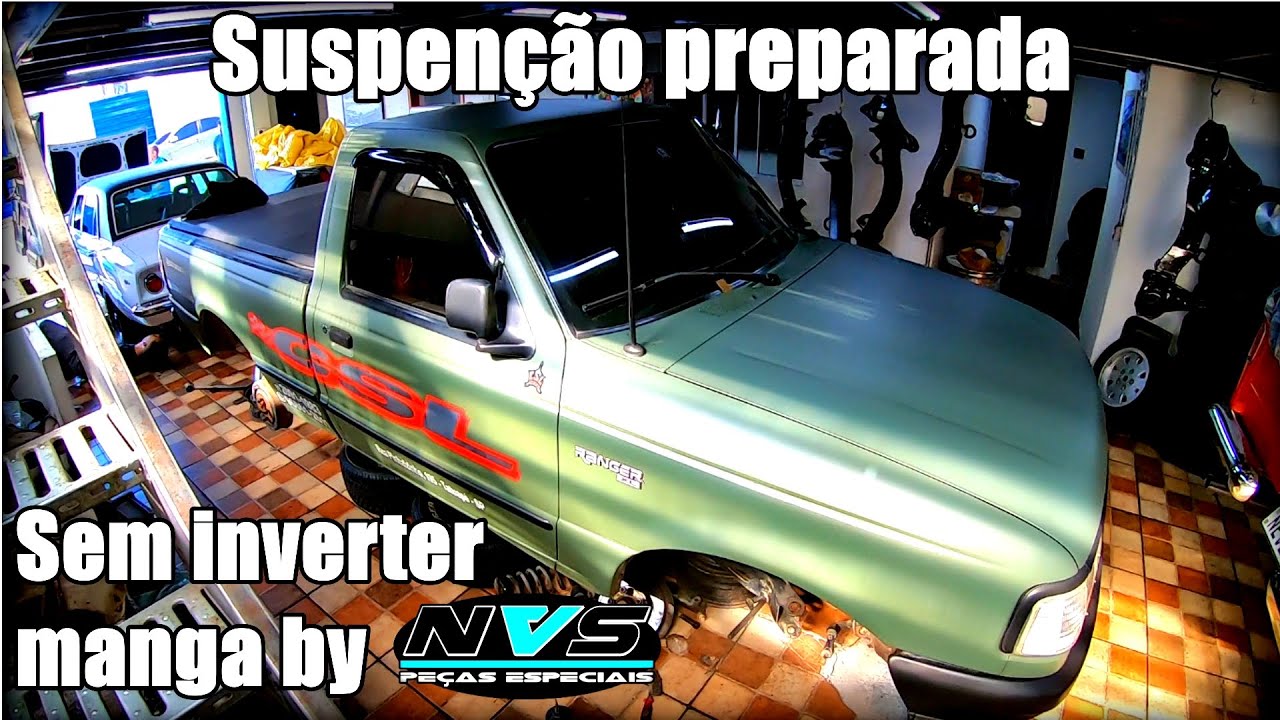 Ranger v6 CSL com suspensão preparada NVS | Ford Ranger andando baixa sem inverter manga de eixo