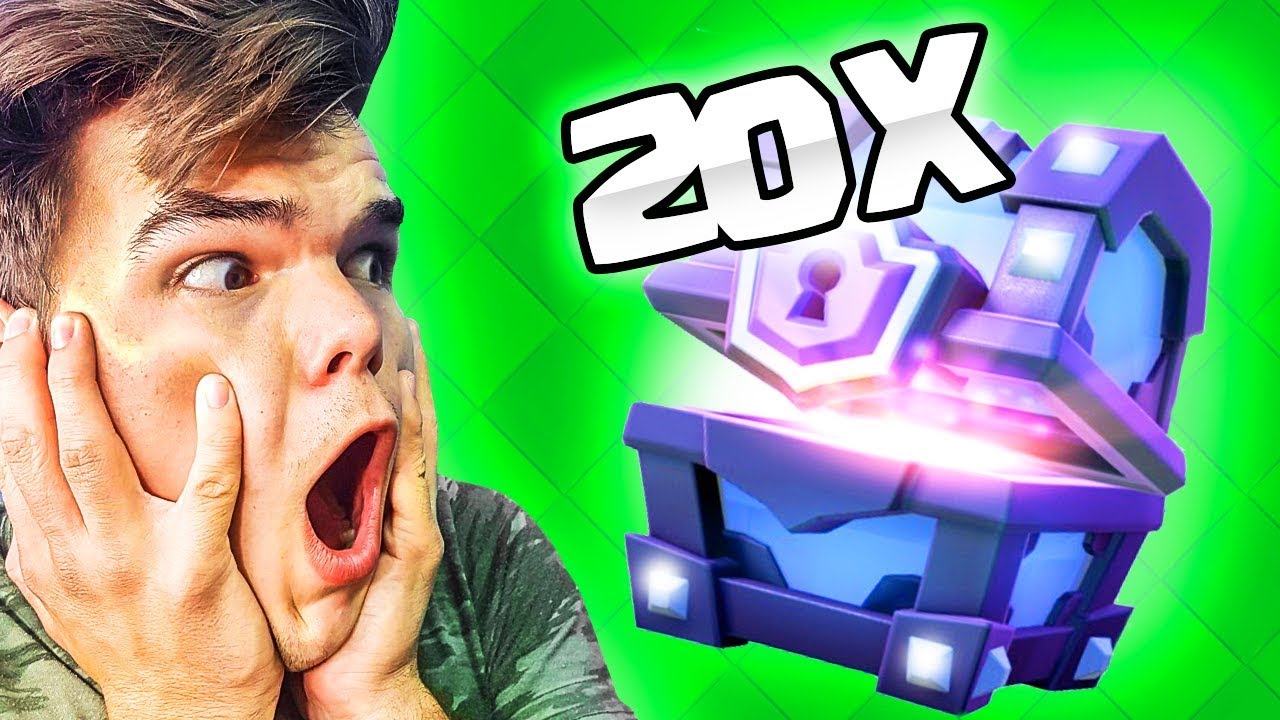 OPENING 20 SUPER MAGICAL CHESTS! (Clash Royale)