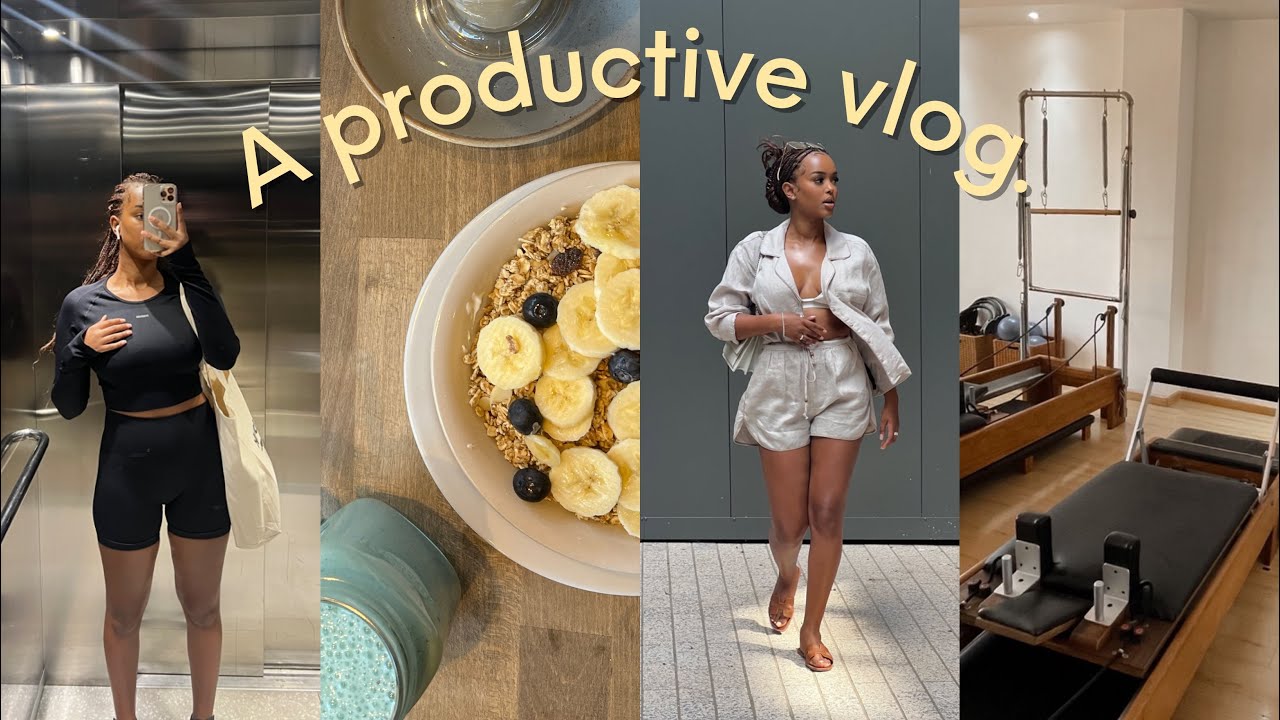 spend a productive week with me! | working out, chill days, cooking, cleaning, shopping, etc.