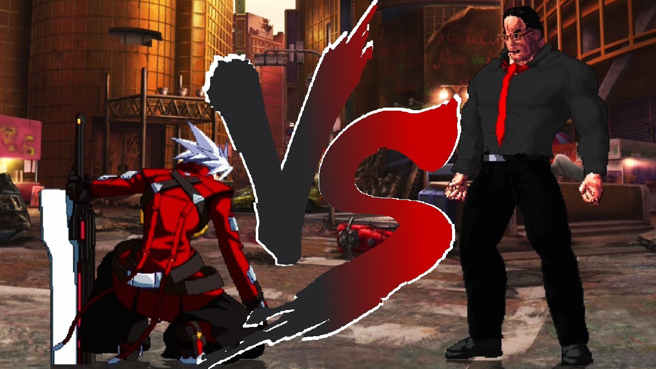Ragna the Bloodedge VS Senator Steven Armstrong Mugen BlazBlue VS Metal Gear Rising Revengeance