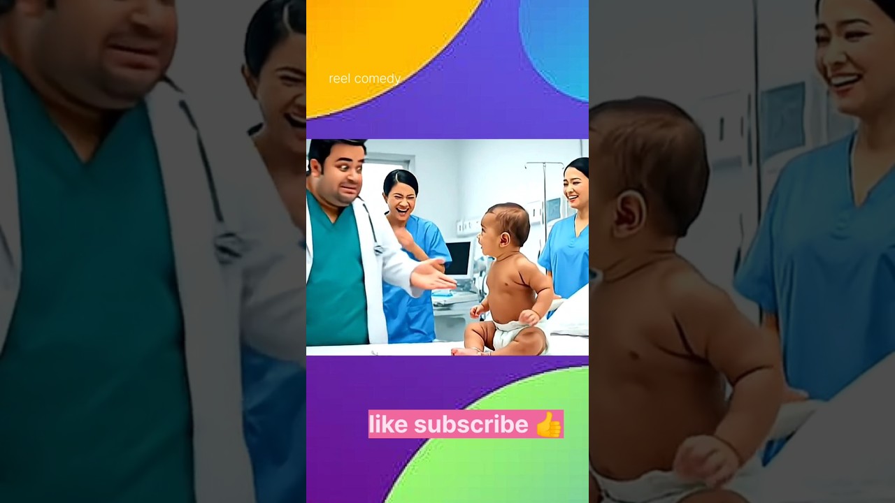 cute ai baby trending video | baby vs reporter 🤣