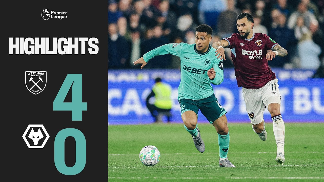 Defeat to The Irons | West Ham United 4-0 Wolves | Highlights