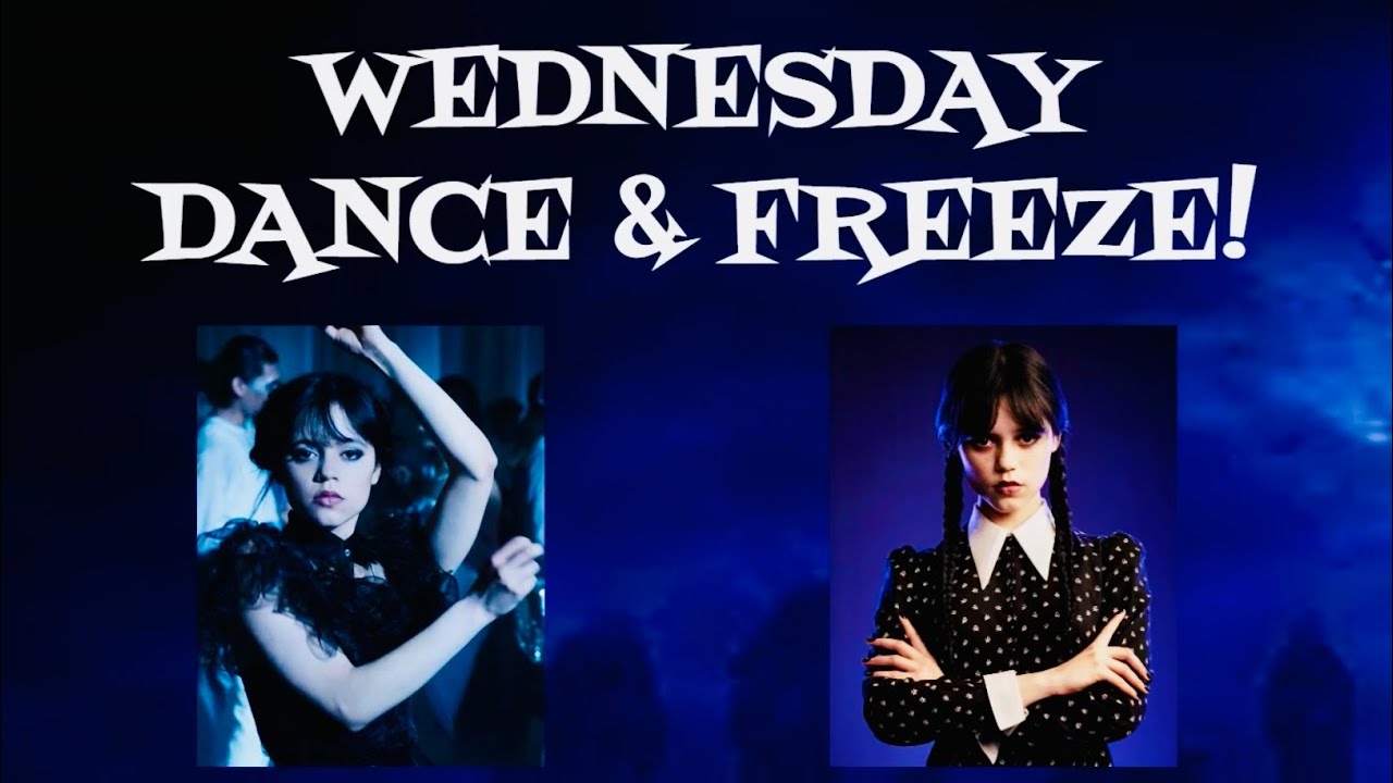 Wednesday Addams Dance and Freeze Game #wednesdaydance