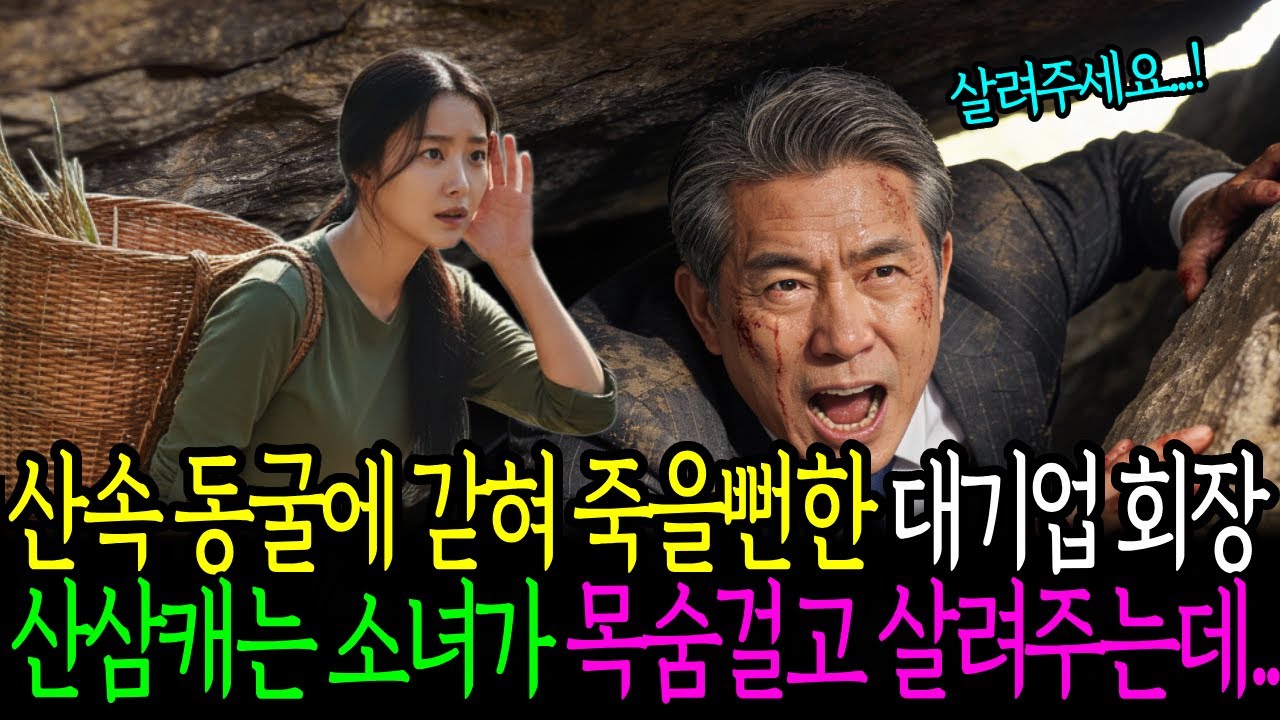 산속 동굴에 갇혀 죽을뻔한 대기업 회장 산삼캐는 소녀가 목숨걸고 살려주는데..ㅣ인생사연ㅣ노후사연ㅣ감동사연ㅣ오디오북