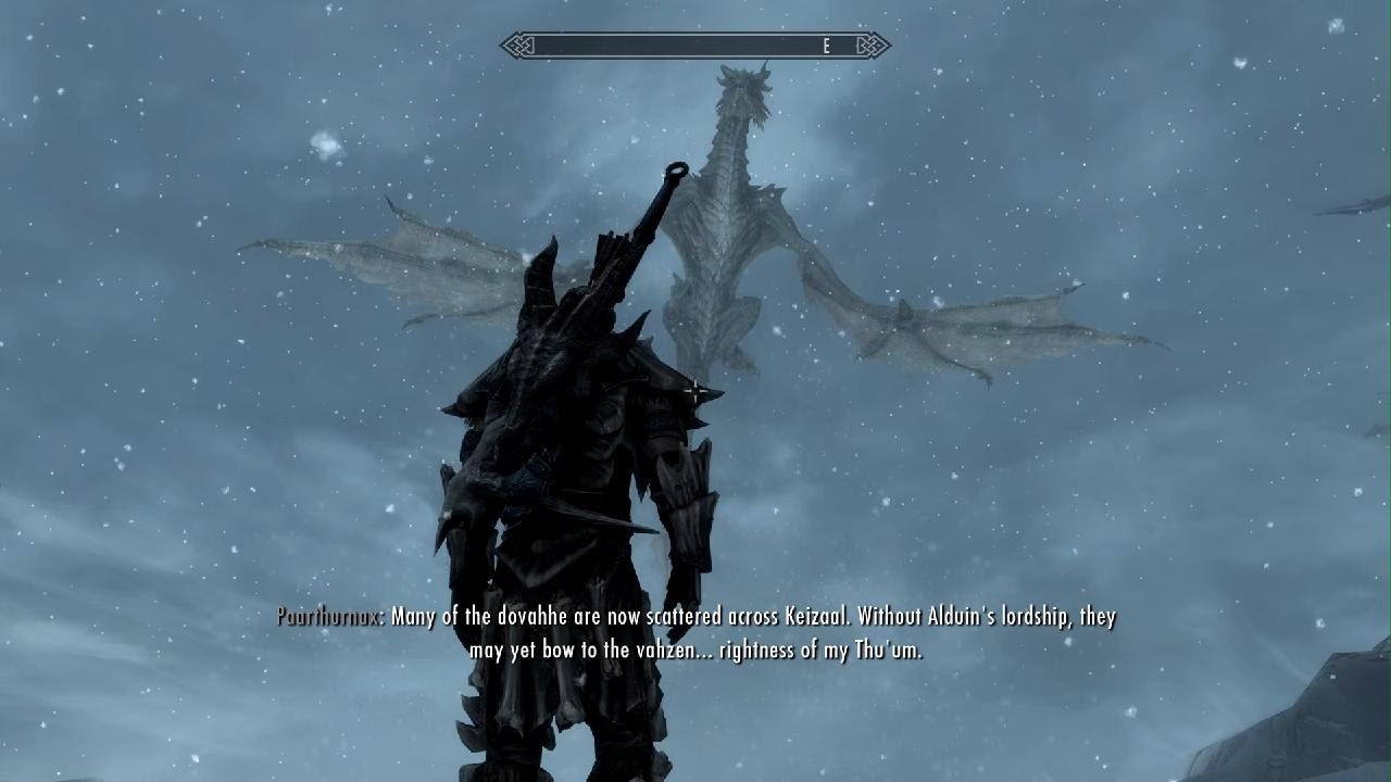 This is what happens if you call Odahviing right after defeating Alduin