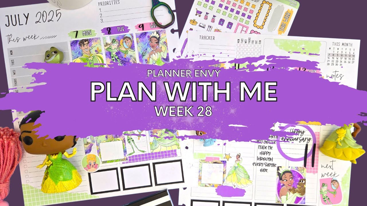 Planner Envy Spread July 7th- 13th- Princess and the Frog