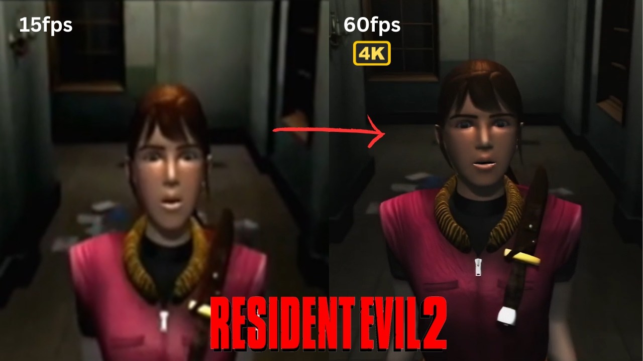 A Technical Retrospective: Restoring Resident Evil 2 (1998) Cutscenes with Machine Learning