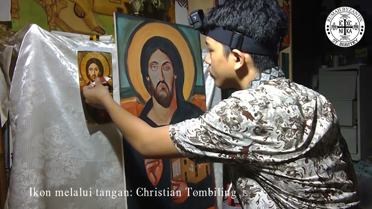 [Painting Process] Pantokrator of Sinai Icon