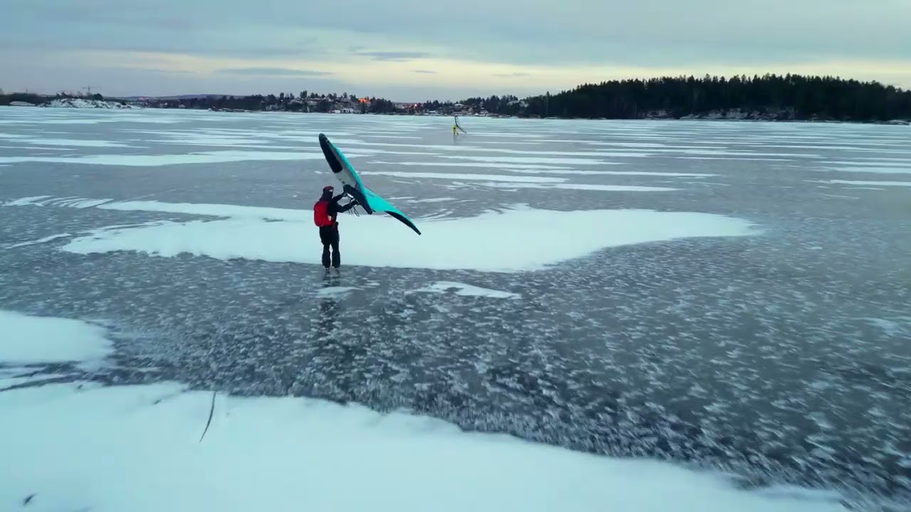Vestfjord ice winging drone footage 02.01.2026
