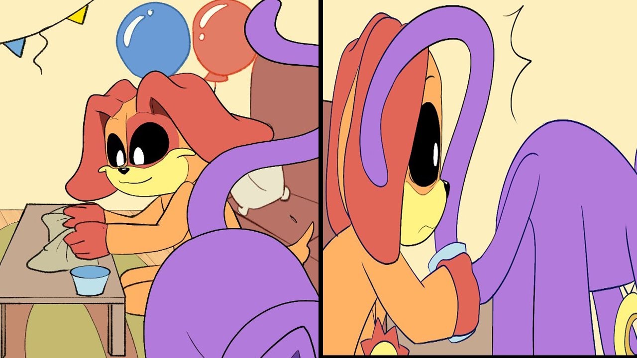 Dadnap x Dogday Celebration Interrupted | Poppy Playtime Chapter 4 Comic Dub