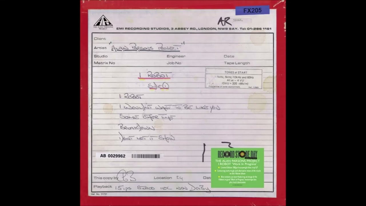 The Alan Parsons Project - Nucleus (Projectron Only) - Vinyl recording HD