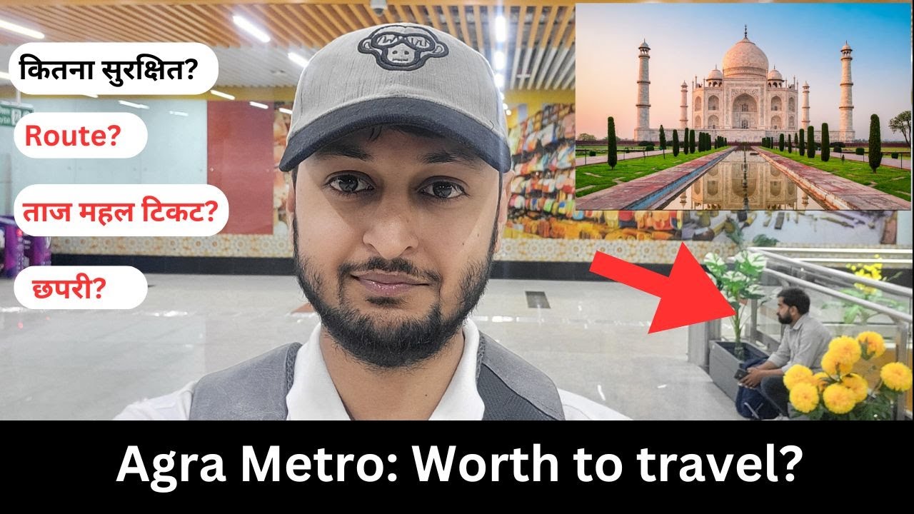Agra Metro: Is it really worth? Honest review | RailwayJasoos | #agra #agrametro #tajmahal #metro