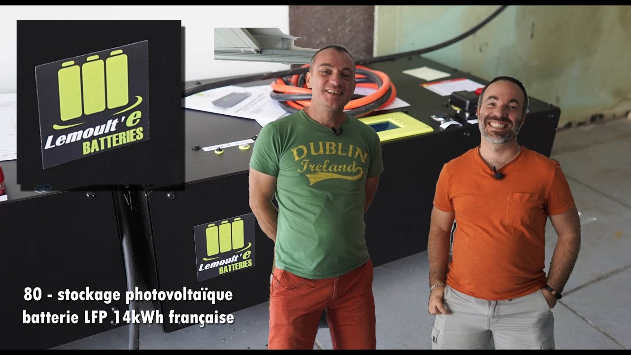 80 - batterie solaire 14kWh  Française ! Stockage photovoltaïque Lemoult'e batteries