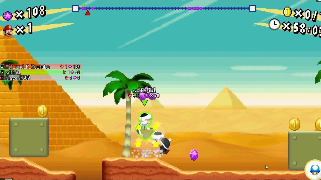 Destroying people at NSMB VS Online