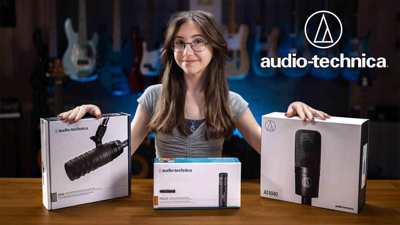 Микрофоны Audio Technica для бас-гитары, ударных, вокала и всех ваших потребностей в создании муз...