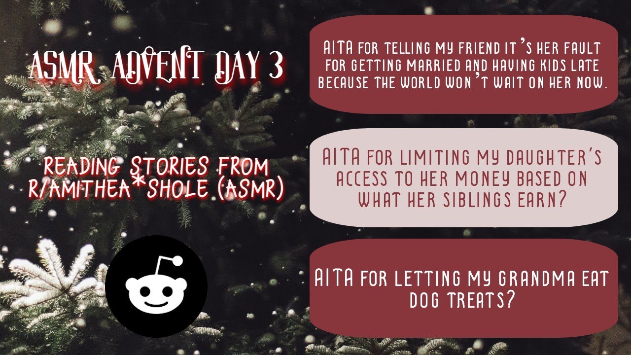 ASMR Advent/Vlogmas Day 3 - Reading reddit posts from r/AITA #12