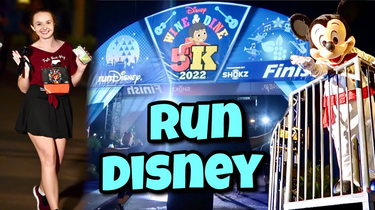 Мой первый забегDisney Race! | Видеоблог Wine & Dine 5K 2022 | Полноценный забег Disney Expo и мн...