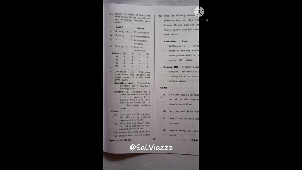 north east slet|paper 2| chemistry| 2022 question paper with answer key